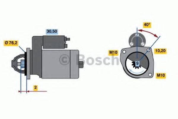 BOSCH 0986017190 Стартер