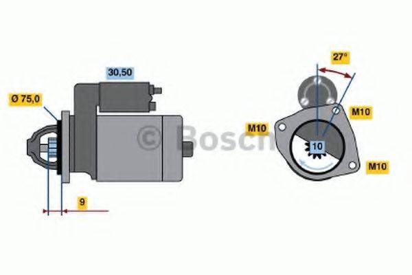 BOSCH 0986017131 Стартер