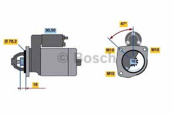 BOSCH 0986018220 Стартер