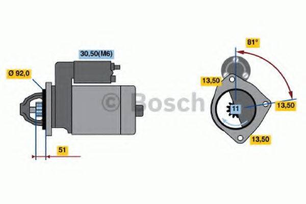 BOSCH 0986018370 Стартер