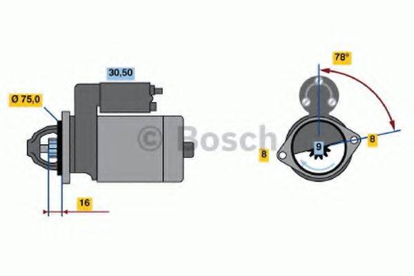 BOSCH 0986018541 Стартер