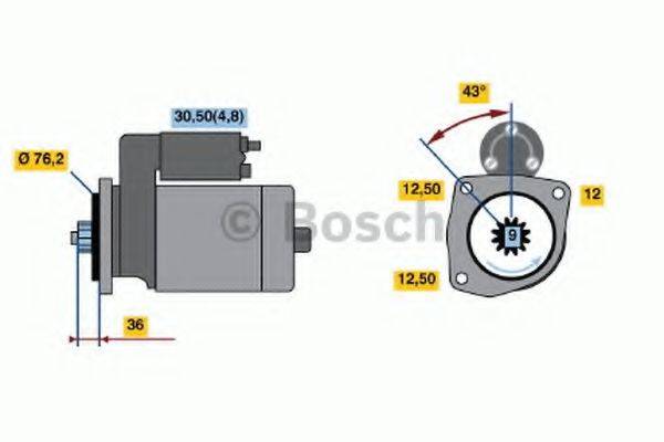 BOSCH 0986019890 Стартер