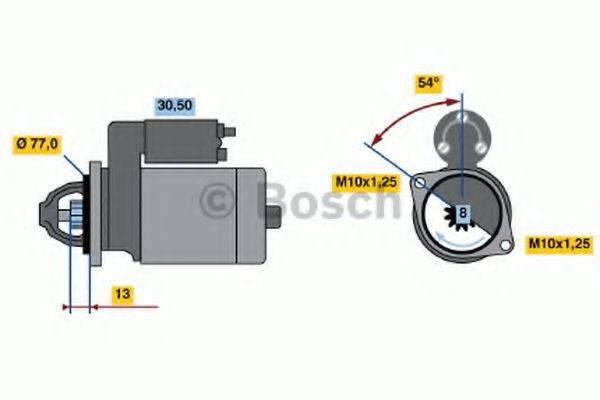 BOSCH 0986020401 Стартер