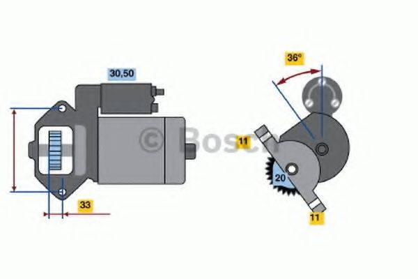 BOSCH 0986020511 Стартер