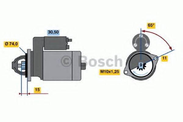 BOSCH 0986020571 Стартер