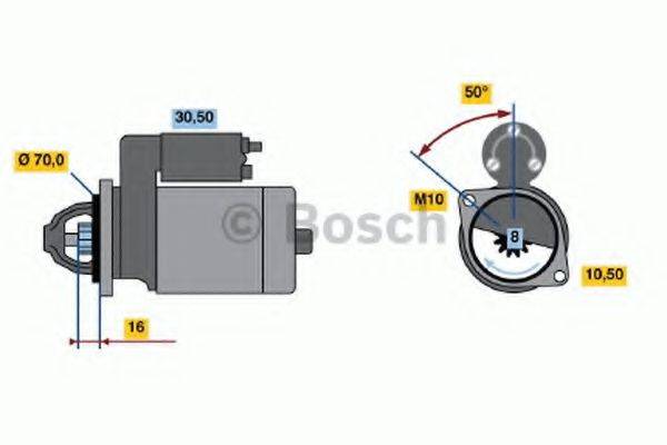 BOSCH 0986020701 Стартер