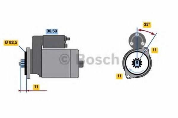 BOSCH 0986020711 Стартер