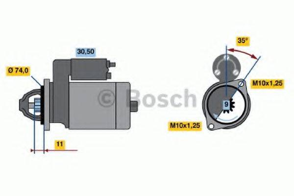 BOSCH 0986020761 Стартер