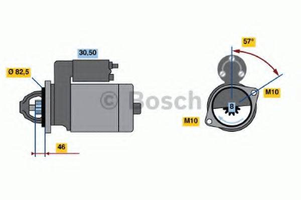 BOSCH 0986020821 Стартер