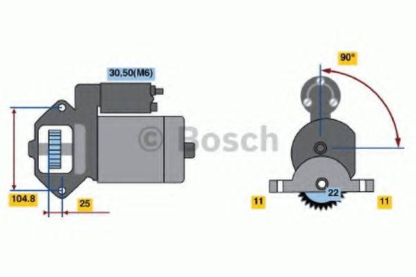 BOSCH 0986022561 Стартер