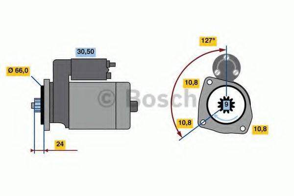 BOSCH 0986022760 Стартер