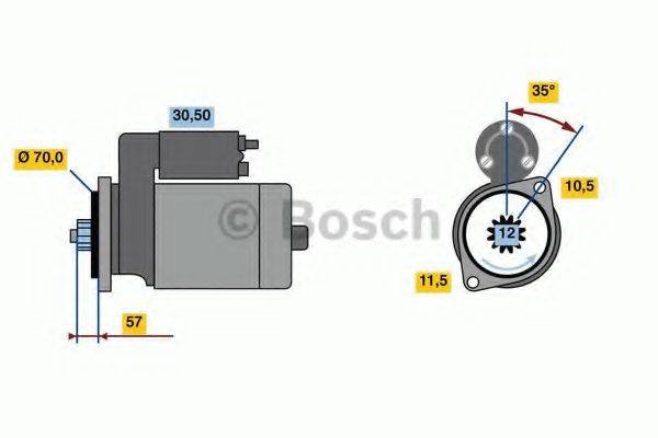 BOSCH 0986023540 Стартер