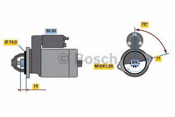 BOSCH 0986023550 Стартер