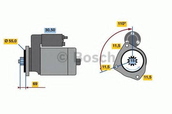 BOSCH 0986023670 Стартер