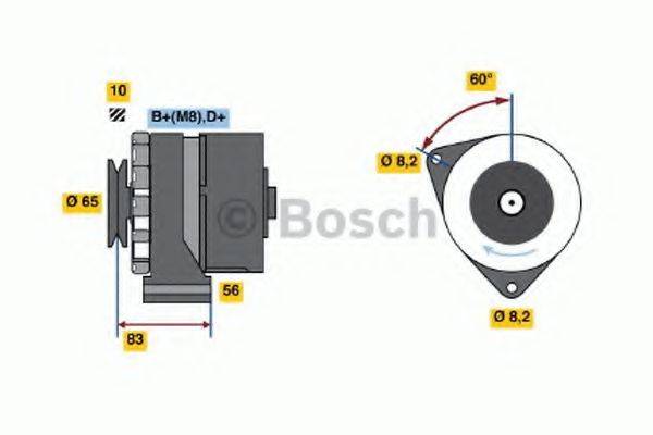 BOSCH 0986030540 Генератор