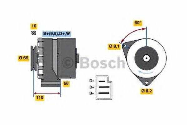 BOSCH 0986031500 Генератор