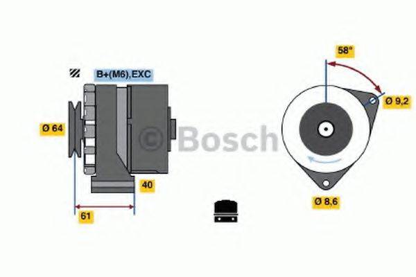 BOSCH 0986031931 Генератор