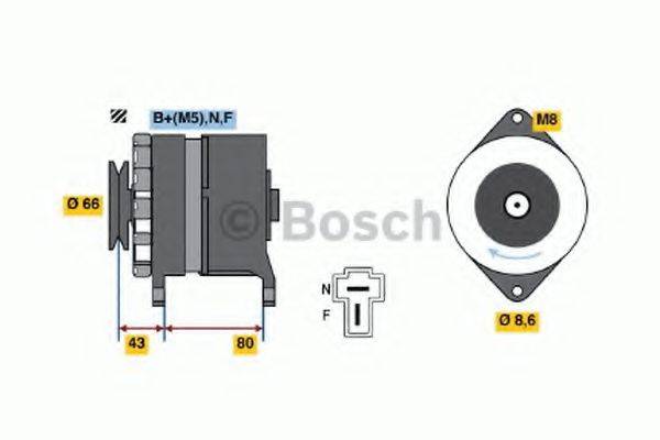 BOSCH 0986032431 Генератор