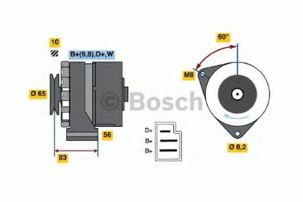 BOSCH 0986033870 Генератор