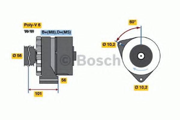 BOSCH 0986036360 Генератор