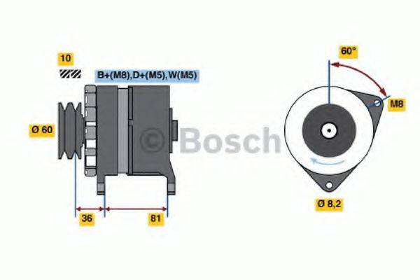 BOSCH 0986034140 Генератор