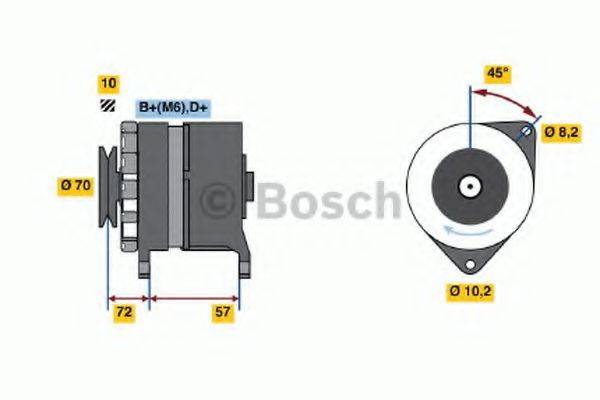 BOSCH 0986034730 Генератор