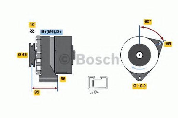 BOSCH 0986036891 Генератор