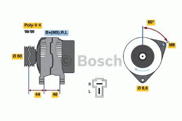 BOSCH 0986035231 Генератор