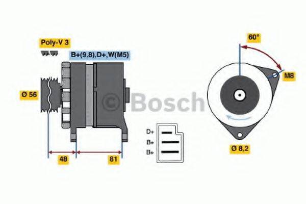 BOSCH 0120488189 Генератор