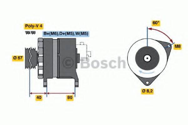 BOSCH 0986036631 Генератор