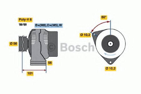 BOSCH 0986041040 Генератор