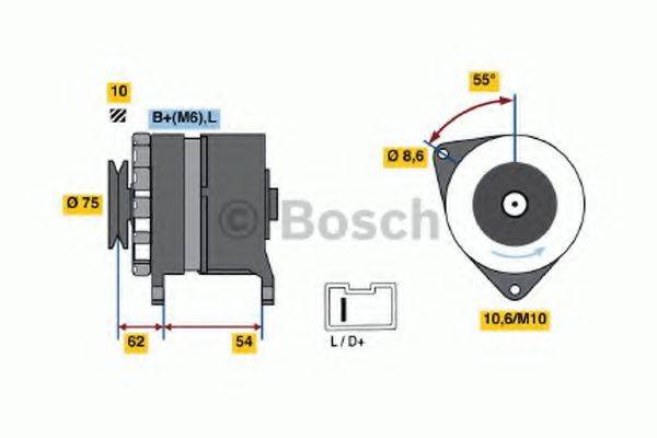 BOSCH 0986037791 Генератор