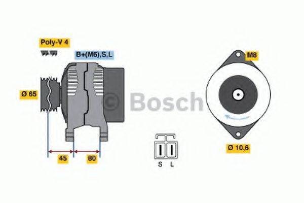 BOSCH 0986038041 Генератор