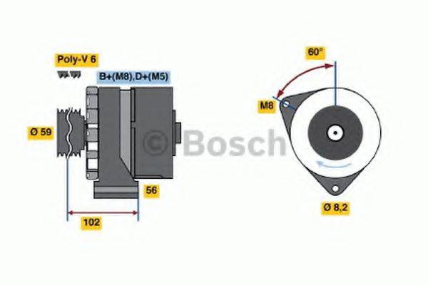 BOSCH 0986038340 Генератор