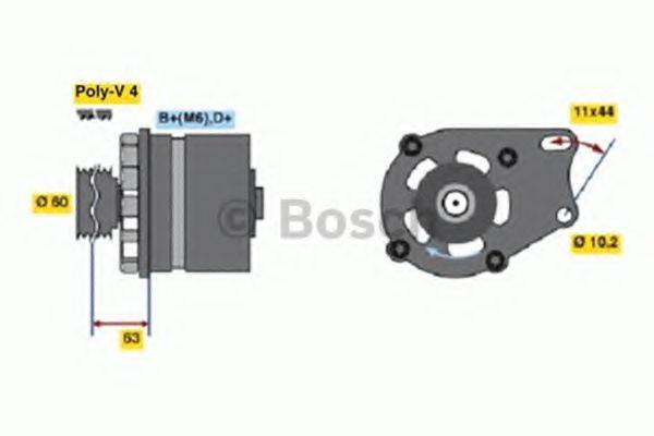 BOSCH 0986038621 Генератор