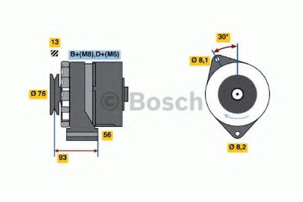 BOSCH 0986038641 Генератор