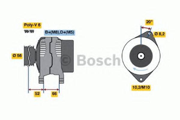 BOSCH 0986039931 Генератор