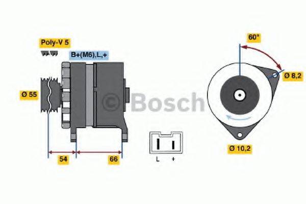 BOSCH 0986038821 Генератор