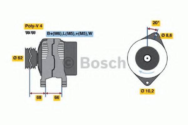 BOSCH 0986038881 Генератор