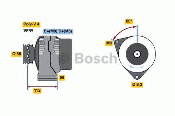 BOSCH 0986038940 Генератор