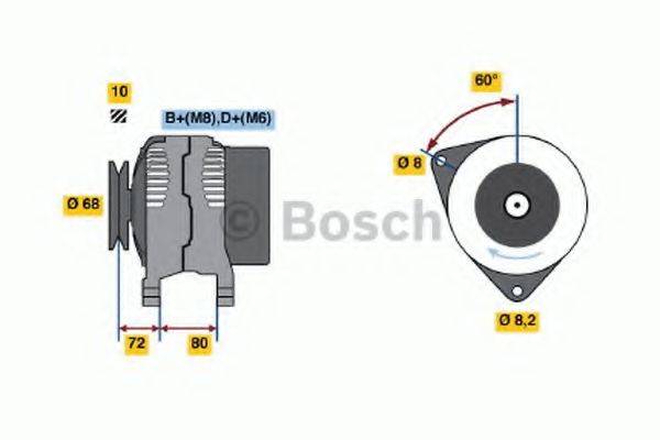 BOSCH 0986038960 Генератор