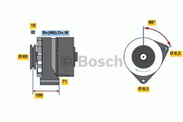 BOSCH 0986039120 Генератор