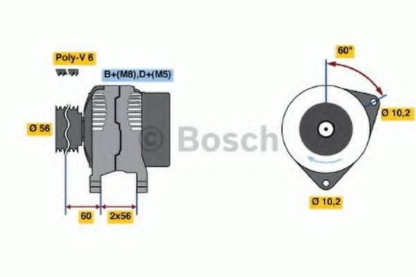 BOSCH 0986039250 Генератор