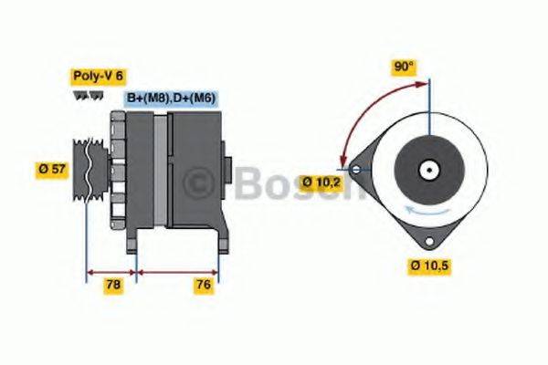 BOSCH 0986039630 Генератор