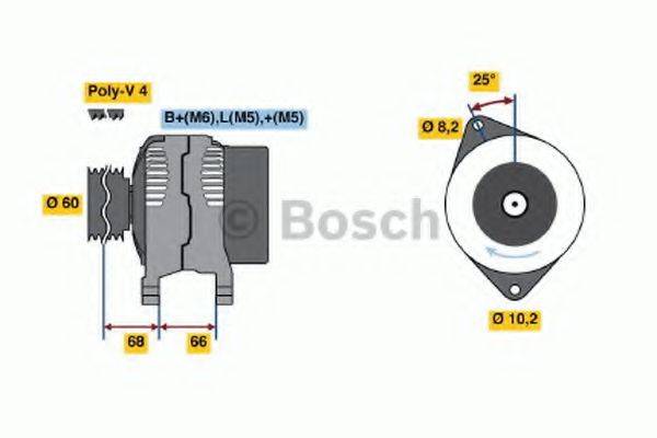 BOSCH 0986040141 Генератор