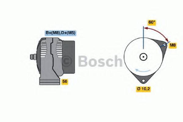 BOSCH 0986040190 Генератор