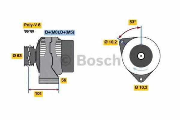 BOSCH 0986040210 Генератор