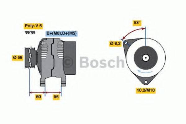 BOSCH 0986040231 Генератор