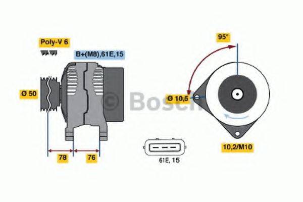 BOSCH 0123515022 Генератор