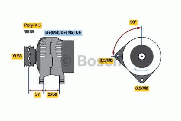 BOSCH 0123515008 Генератор